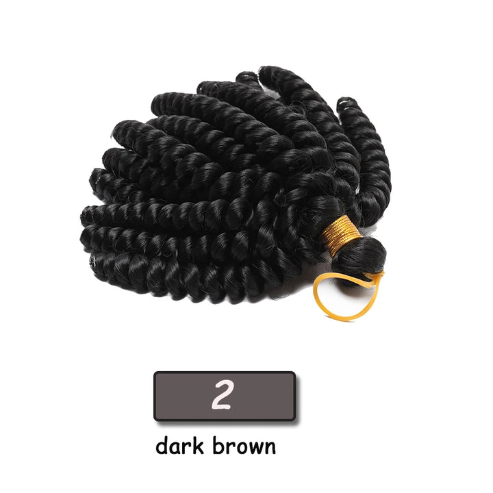 Benehair 6inch Short Jamacican Braids Crochet Hair Synthetic Ombre Black Brown Wine Red Curly Crochet braids for black women - Vogue Vista UK