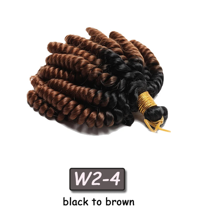 Benehair 6inch Short Jamacican Braids Crochet Hair Synthetic Ombre Black Brown Wine Red Curly Crochet braids for black women - Vogue Vista UK