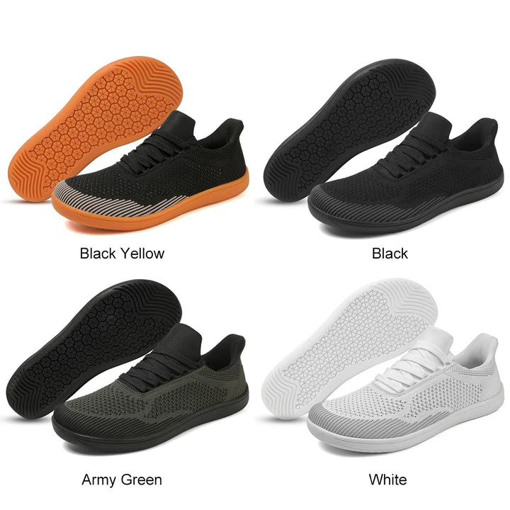 Minimalist Barefoot Shoes Hands Free Wide Toe Cross Trainer Casual Mesh Sneakers Lightweight Trekking Shoes for Hiking Climbing - Vogue Vista UK