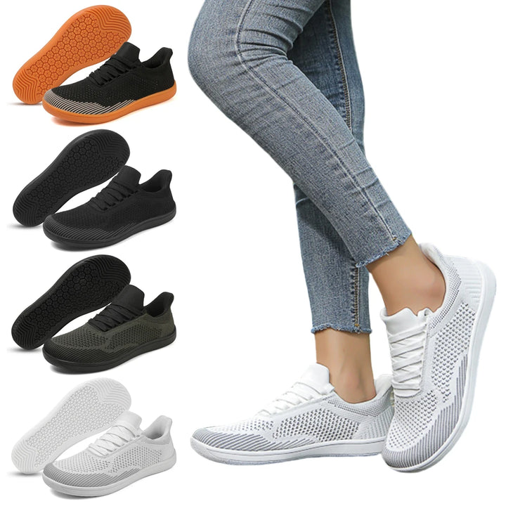 Minimalist Barefoot Shoes Hands Free Wide Toe Cross Trainer Casual Mesh Sneakers Lightweight Trekking Shoes for Hiking Climbing - Vogue Vista UK