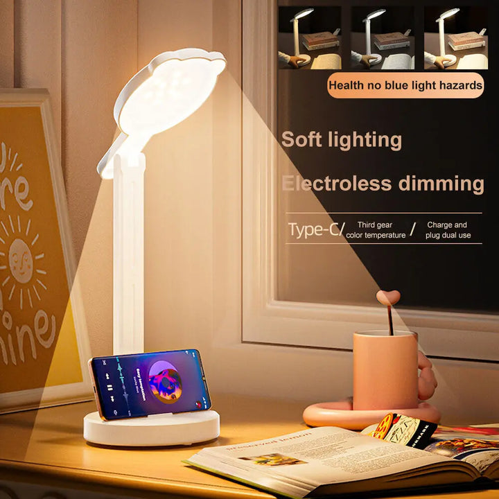 5W LED Desk Lamp Folding Touch USB Table Bedside Study Reading Night Light - Vogue Vista UK
