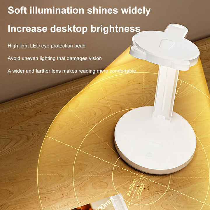 5W LED Desk Lamp Folding Touch USB Table Bedside Study Reading Night Light - Vogue Vista UK
