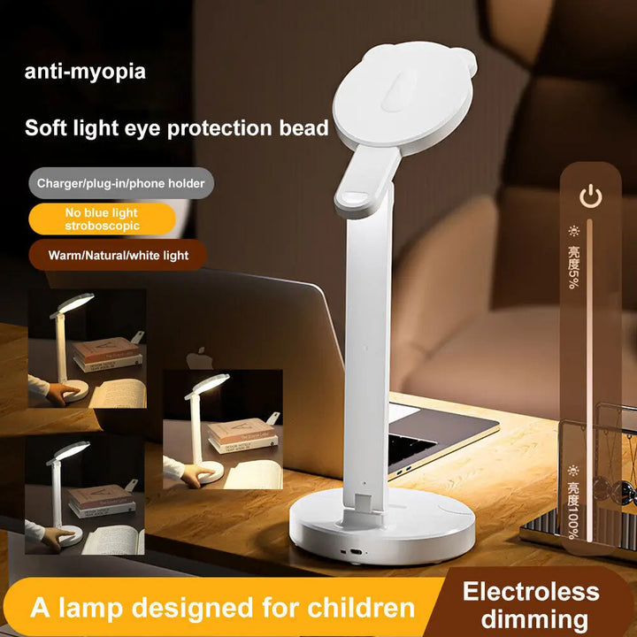 5W LED Desk Lamp Folding Touch USB Table Bedside Study Reading Night Light - Vogue Vista UK