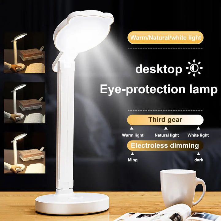 5W LED Desk Lamp Folding Touch USB Table Bedside Study Reading Night Light - Vogue Vista UK