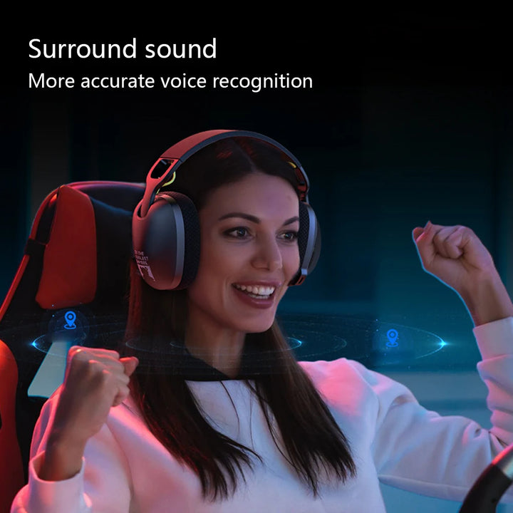 Wireless Gaming Headset 2.4GHz/BT 5.3/Wired Gaming Headphones with Noise Canceling Microphone for PS4 PC Laptop - Vogue Vista UK