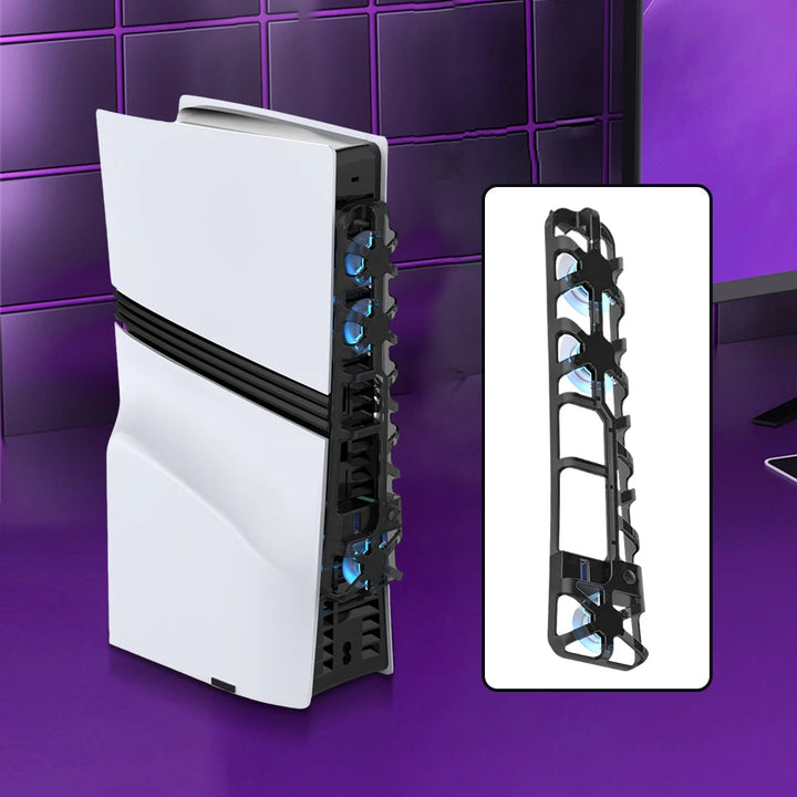 External Quiet Vertical Cooling Fan For PS5 Pro Radiator Efficient - Vogue Vista UK