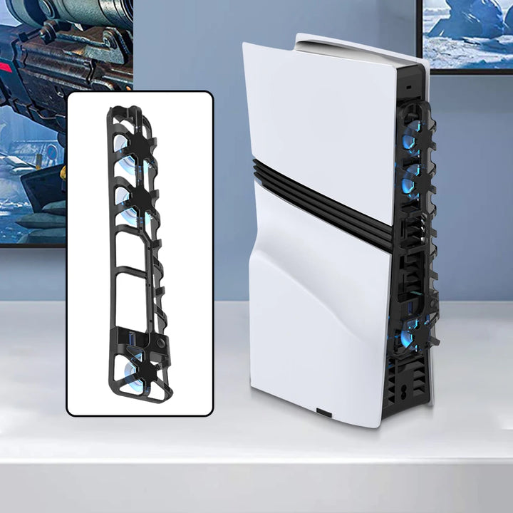 External Quiet Vertical Cooling Fan For PS5 Pro Radiator Efficient - Vogue Vista UK