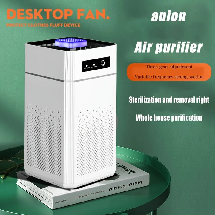 1pc HEPA Air Purifier For  And Office - Removes 99.98% Of Smoke, Dust, And Pet Dander - Digital Display With Night Light - Vogue Vista UK