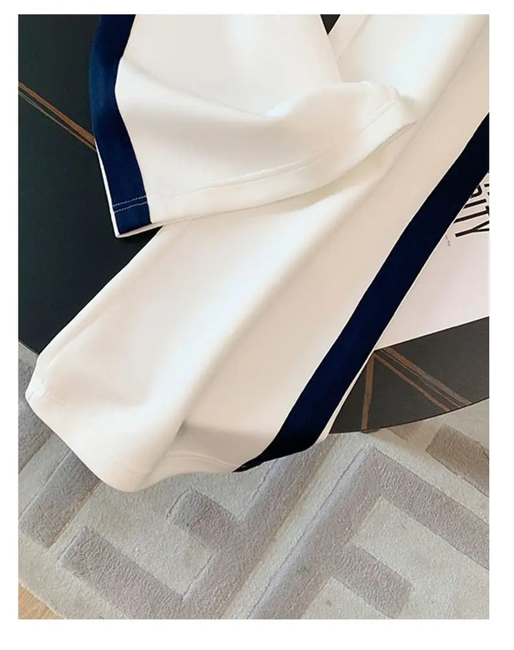 Sports and Leisure Suit Women's Summer Short Sleeved Wide Lapel Loose and Stylish Two-piece Set Juicy Corture Tracksuitpant Sets - Vogue Vista UK