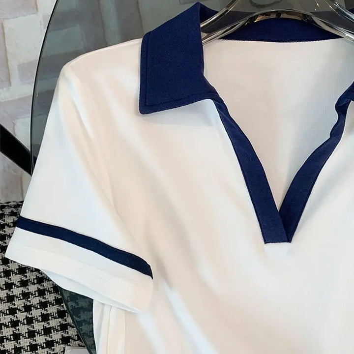 Sports and Leisure Suit Women's Summer Short Sleeved Wide Lapel Loose and Stylish Two-piece Set Juicy Corture Tracksuitpant Sets - Vogue Vista UK