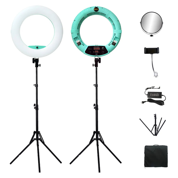 Yidoblo FD-480 18" Dimmable LED Ring lamp Kit 96W LED makeup Tattoos Light Lamp Ring light + stand (2M)+ handbag - Vogue Vista UK