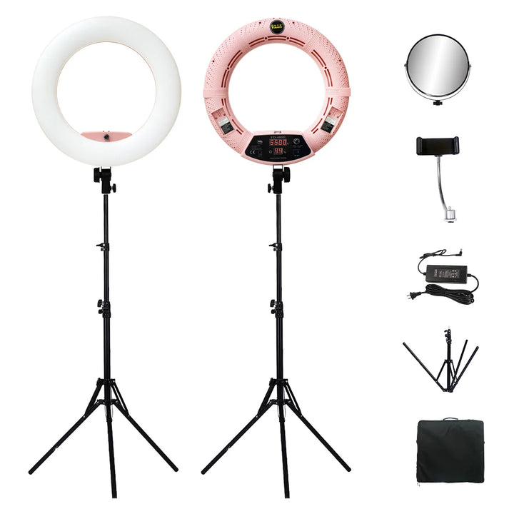Yidoblo FD-480 18" Dimmable LED Ring lamp Kit 96W LED makeup Tattoos Light Lamp Ring light + stand (2M)+ handbag - Vogue Vista UK