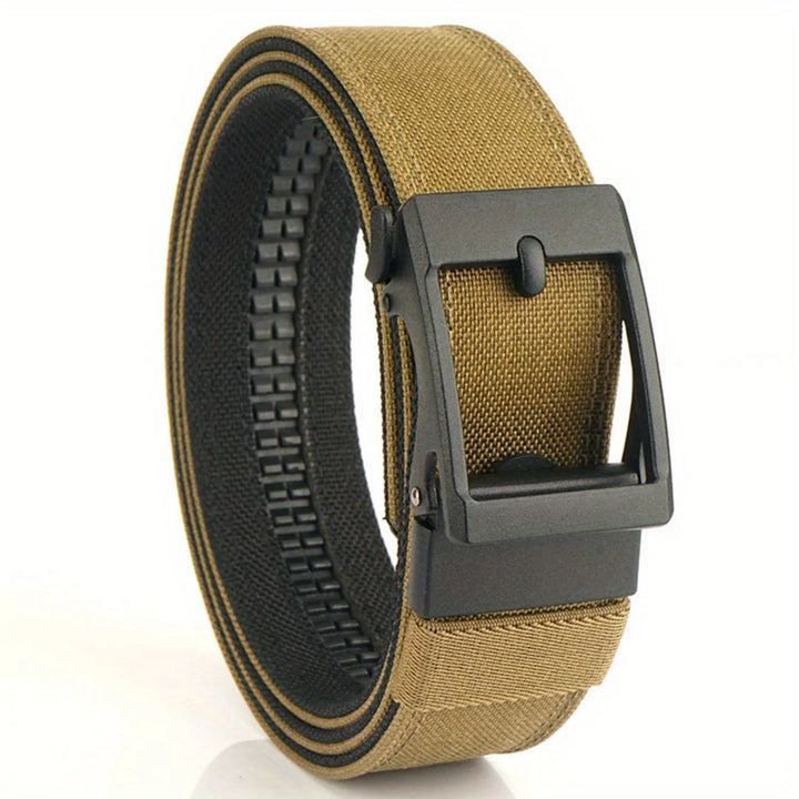 1pc Men's Double Thickened Outdoor Nylon Belt with Automatic Buckle - Multi-functional and Comfortable for Sports and Daily Wear - Vogue Vista UK