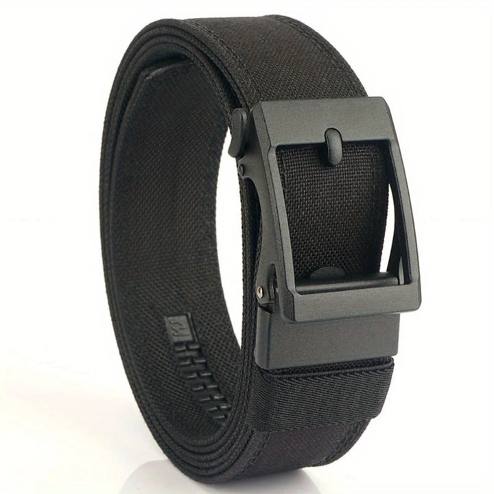 1pc Men's Double Thickened Outdoor Nylon Belt with Automatic Buckle - Multi-functional and Comfortable for Sports and Daily Wear - Vogue Vista UK