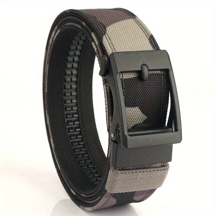 1pc Men's Double Thickened Outdoor Nylon Belt with Automatic Buckle - Multi-functional and Comfortable for Sports and Daily Wear - Vogue Vista UK