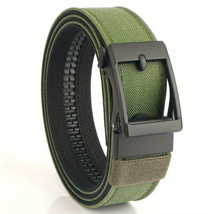 1pc Men's Double Thickened Outdoor Nylon Belt with Automatic Buckle - Multi-functional and Comfortable for Sports and Daily Wear - Vogue Vista UK