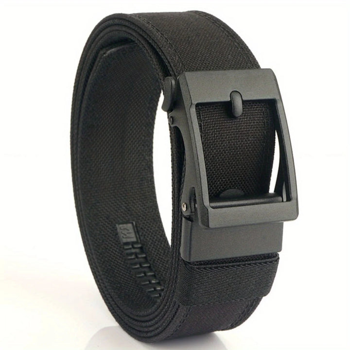 1pc Men's Double Thickened Outdoor Nylon Belt with Automatic Buckle - Multi-functional and Comfortable for Sports and Daily Wear - Vogue Vista UK
