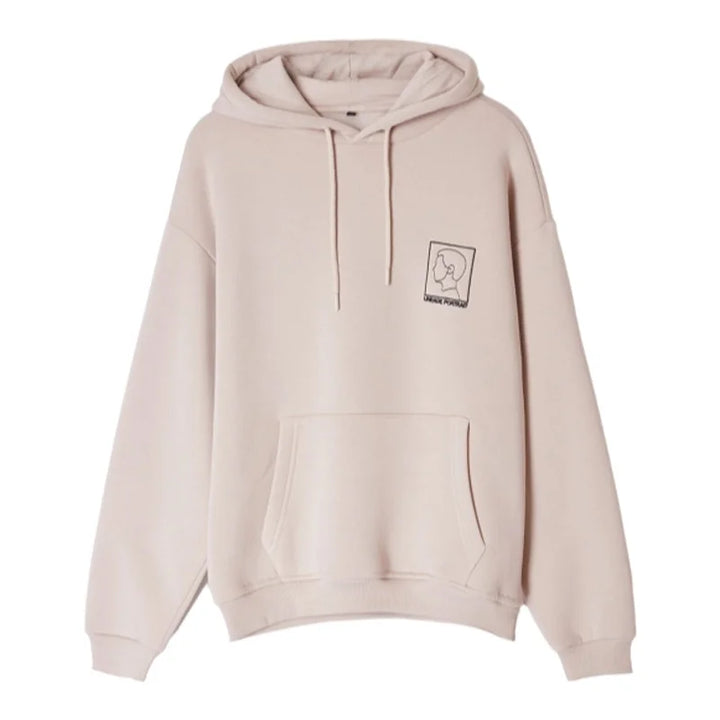Trendyol TYZA Men's Hoodies & Sweatshirts Slogan Casual Knit Loose 3 Thread Combed Cotton Raising Hood Standard Sleeve Hoodies & - Vogue Vista UK
